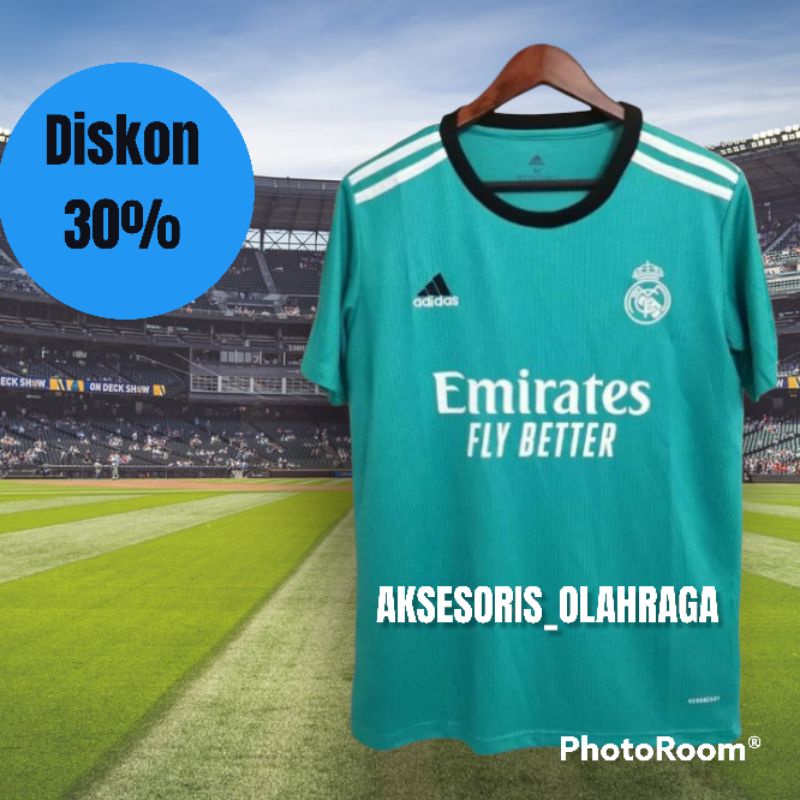 Jersey Bola Real Madrid Terbaru 3rd Third 2021 2022 Grade Ori Import Baju Bola Dewasa