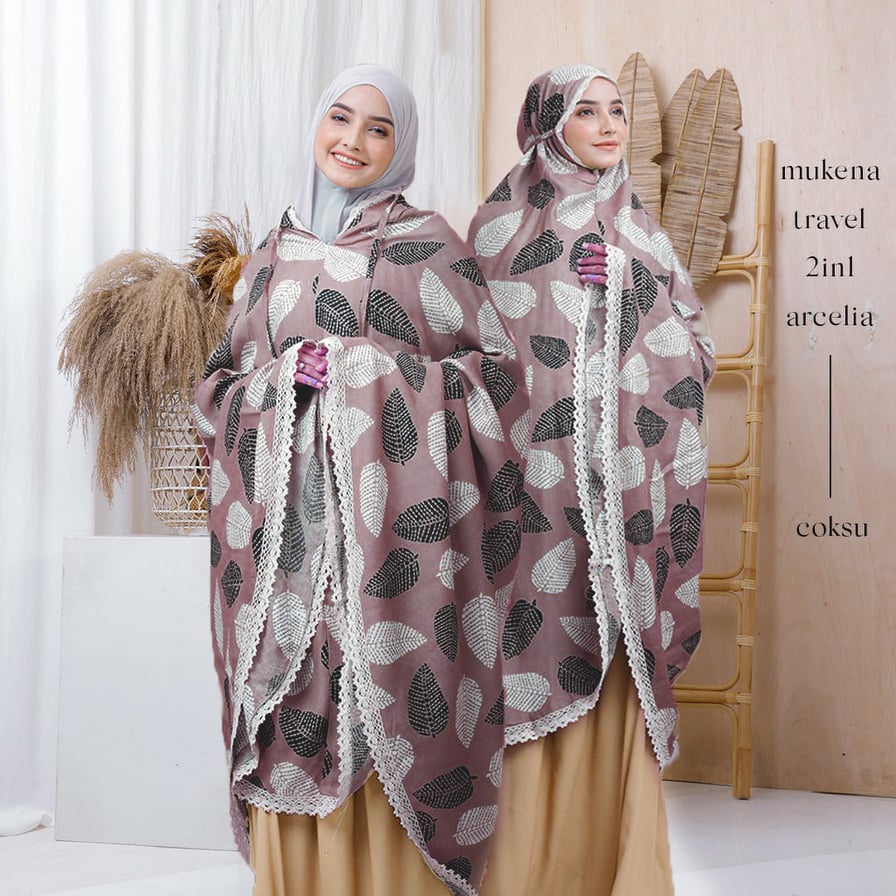 Mukena Dewasa Traveling 2in1 Arcelia