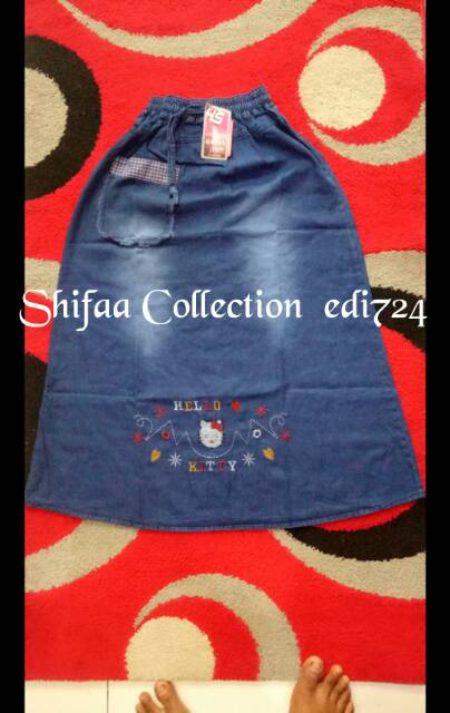 Rok Jeans Anak Tanggung Umur ± 10 - 13 Tahun