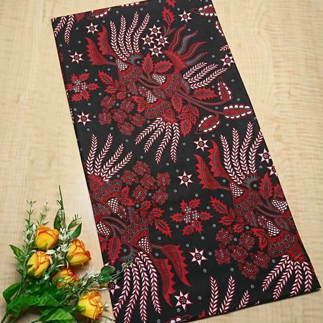 SBY KAIN BATIK MOTIF MANGGAR MERAH / BATIK ASLI PEKALONGAN / BATIK ORI PEKALONGAN