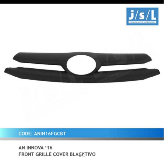 Cover grill depan all new innova 2016 hitam &amp; Chrome jsl