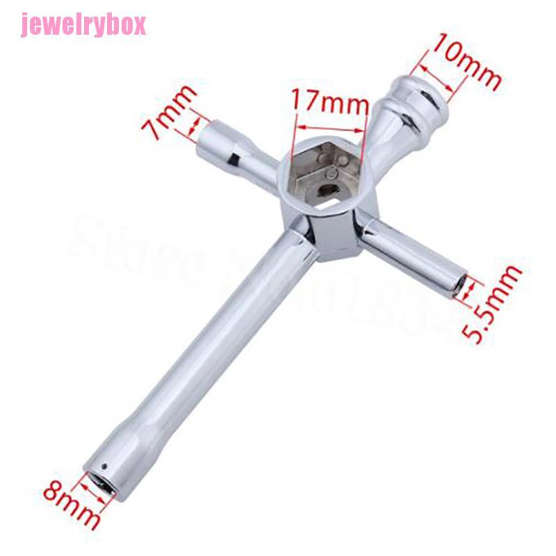 JXbaby HSP 80129 Cross Wrenches Big Sleeve HEX Tool 5.5/7/8/10/17mm For RC Car
