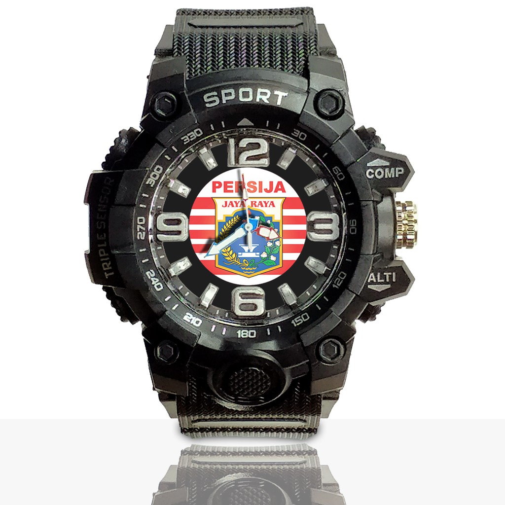 Jam Tangan Custom PERSIJA Ruber- Water Resistant