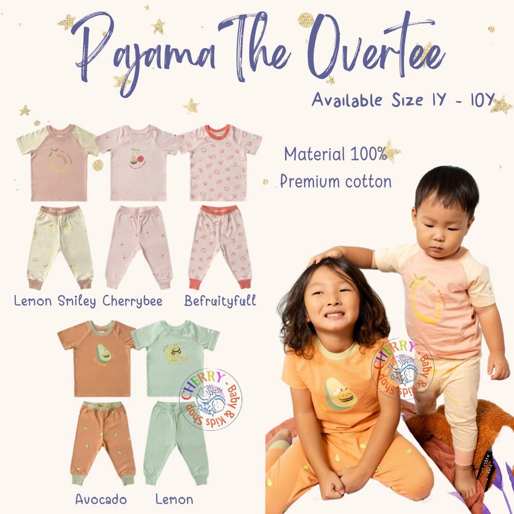 Bohopanna Short Pajama 1Y - 10Y Overtee BP X OT Setelan Baju Pendek Panjang Anak Piyama Anak Bayi Soft and Comfortable CBKS