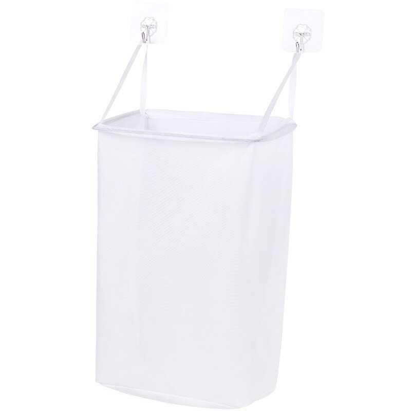 Keranjang Gantung Pakaian Kotor Laundry Basket Wall Mounted - YJ39 - White