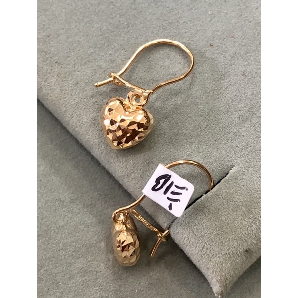 Anting Gantung Love ukir kadar 700 16k