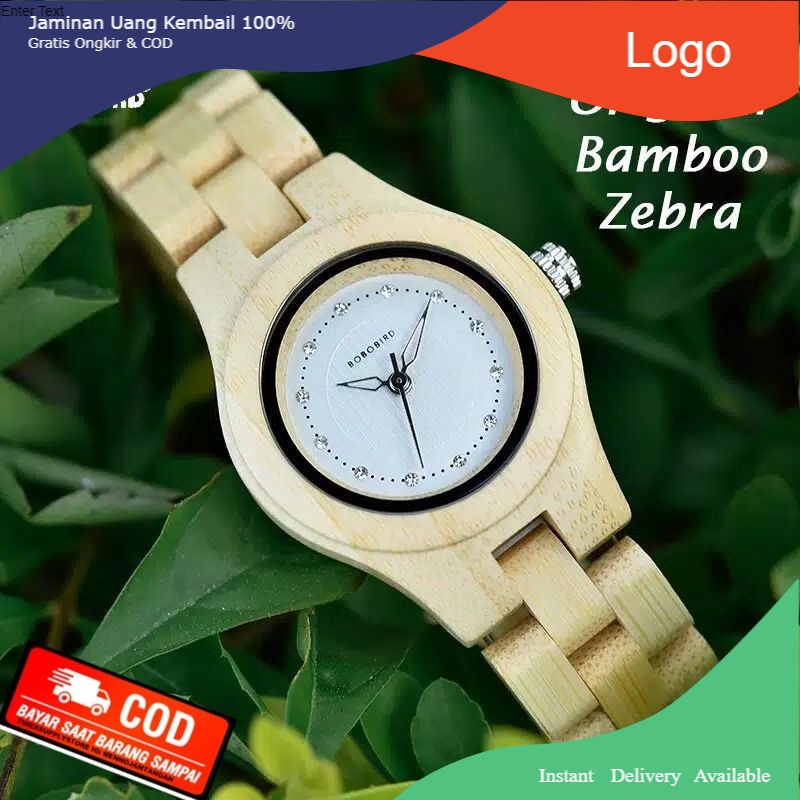 Tangan Kayu Analog Wanita bobo bird - W-O29/O10 - White