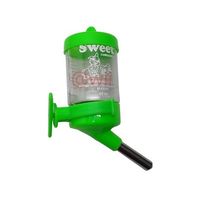 Tempat minum Dot botol Hamster 60 ML 60ml landak kelinci marmut sugar glider