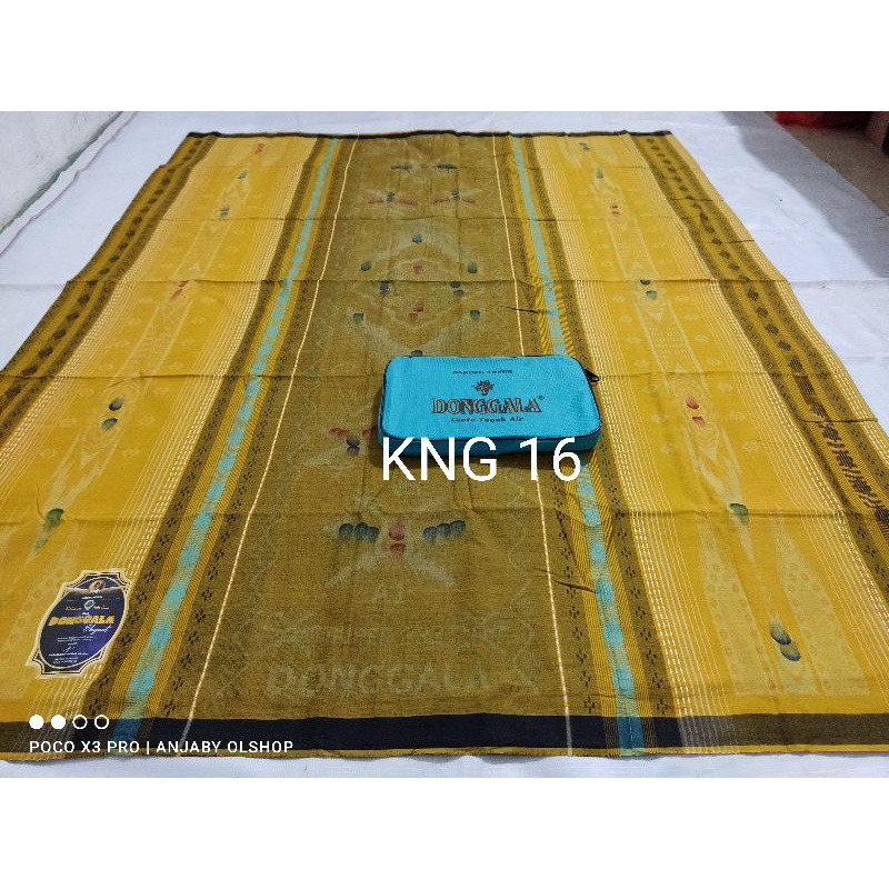 Sarung DONGGALA A1 Super 333 Motif KENANGA DOBBY Liris TIMBUL Colet 3D