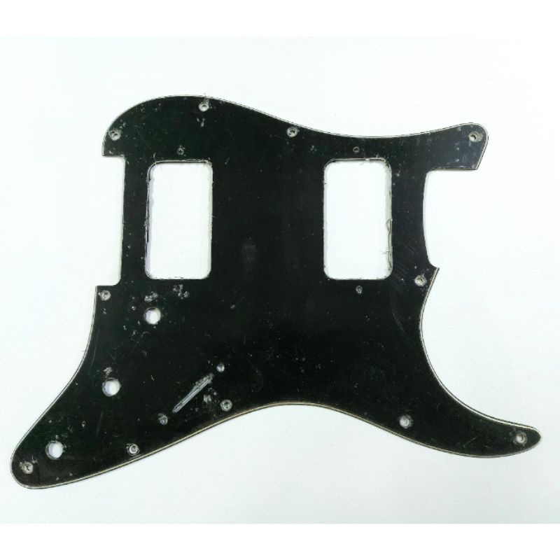 pickguard gitar HH 3ply hitam original squier model Stratocaster