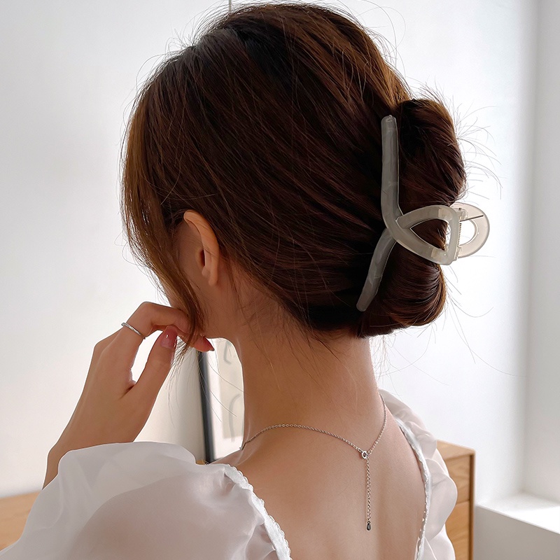 AY(CN) Jepit Rambut Model Silang Duckbill Warna-Warni Jelly Untuk Aksesoris