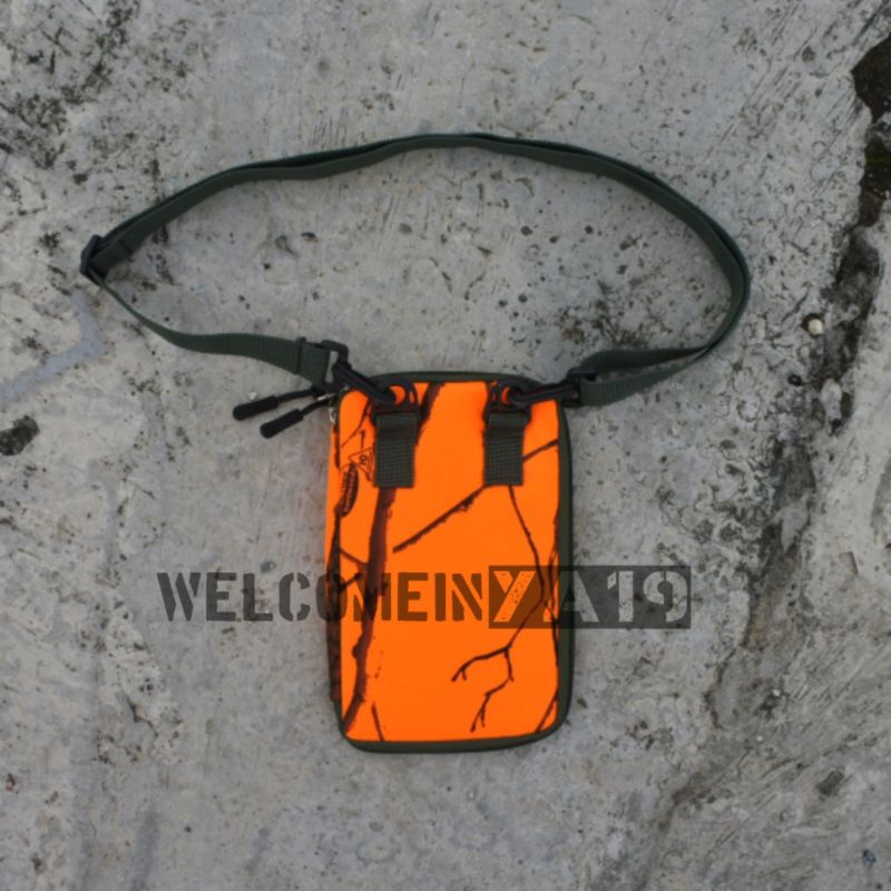 Dompet HP Gantung Leher Hanging Wallet Loreng Camo Realtree Hardwoods Classic Orange