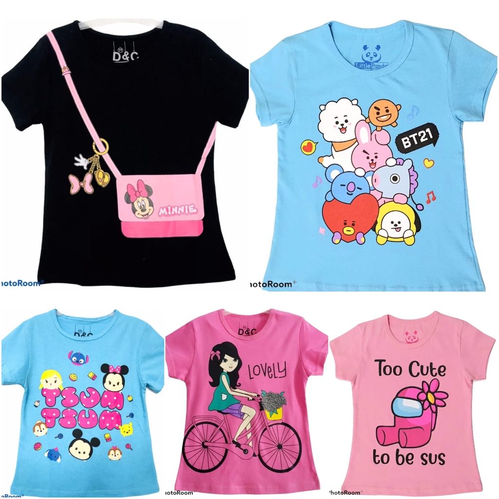 KAOS ANAK PEREMPUAN HELLO KITY / KAOS ANAK MURAH / ATASAN ANAK PEREMPUAN LOL / KAOS ATASAN ANAK / KAOS KARAKTER / KAOS MURAH ANAK ANAKK