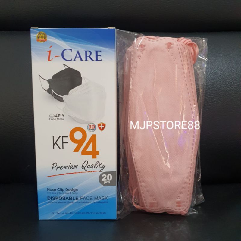 Masker KF94 4Ply  Icare Evo Warna 1Box Isi 20Pcs