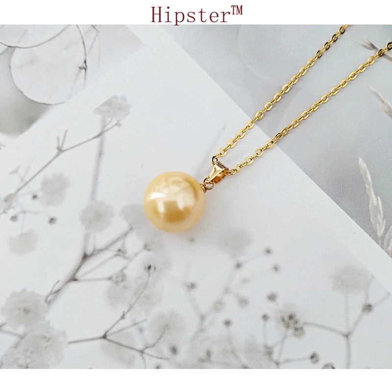 Personalized Luxury Gold Natural Freshwater Pearl Pendant Necklace