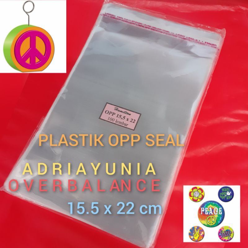 Plastik OPP 15.5 x 22 cm seal - Plastik Opp 15,5x22 cm seal - Plastik Opp 15,5 x 22 cm ROTI MANIS