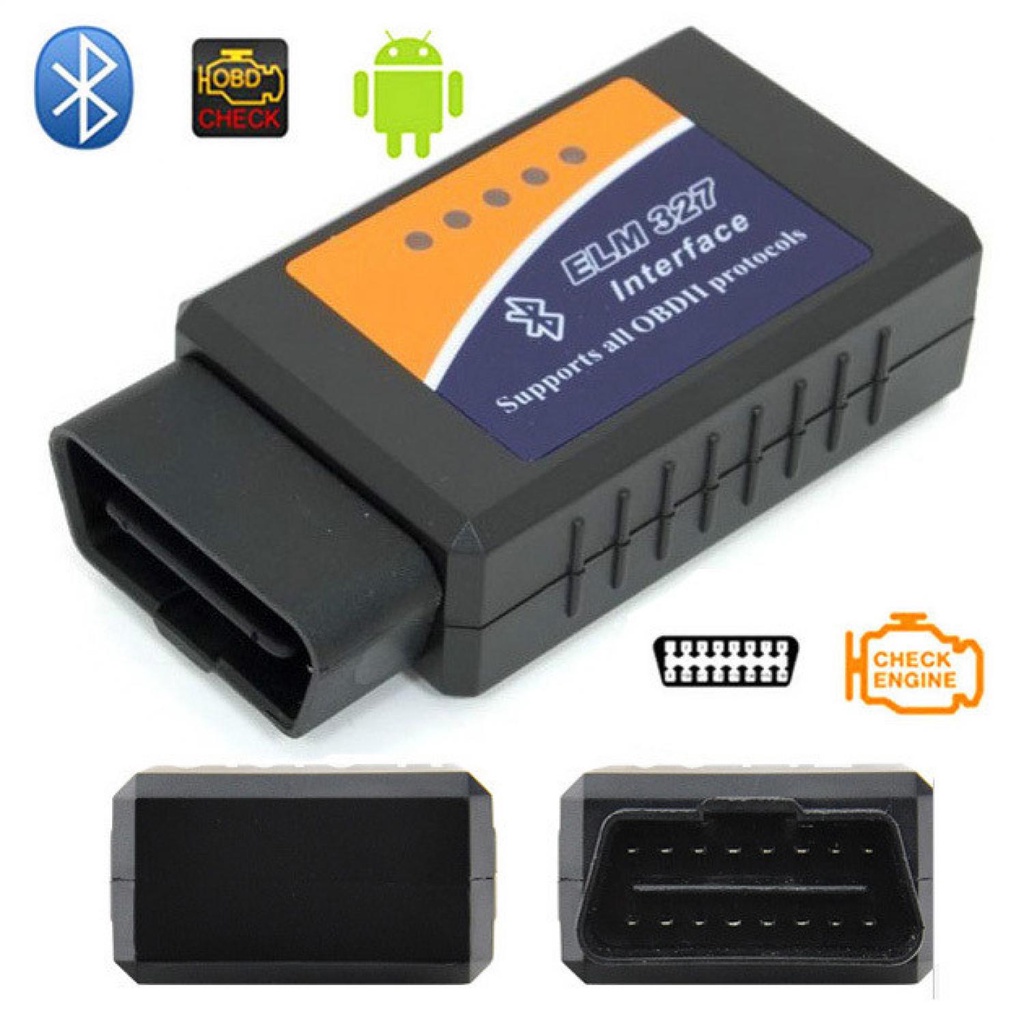 Diagmall Car Diagnostic ELM327 Bluetooth OBD2 V2.1 Test Tool - SC03-Hitam