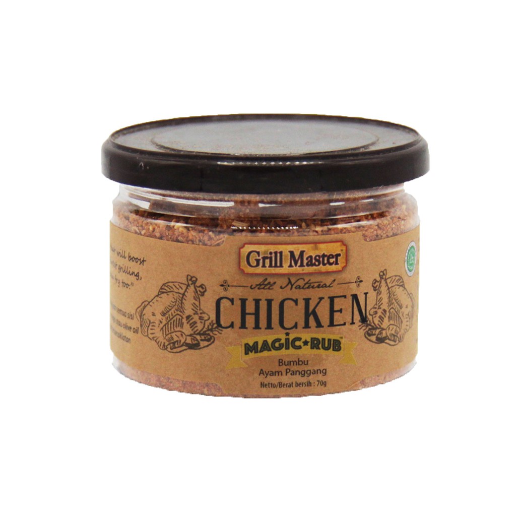 

GRILL MASTER ALL NATURAL CHICKEN 70 GR / BUMBU HALUS AYAM PANGGANG