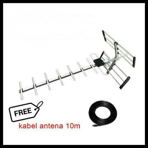Antena Tv Digital Led Lcd+Kabel 10Meter