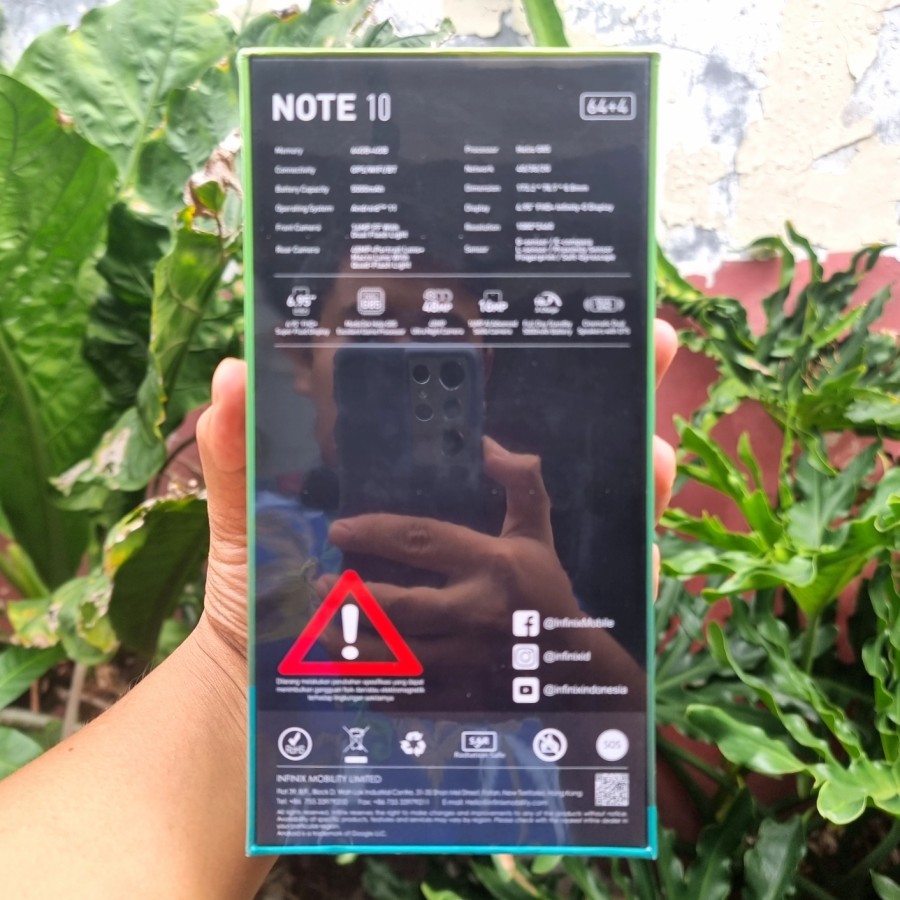 Infinix Note 10 4/64 6/128 Green Black Garansi Resmi Segel New