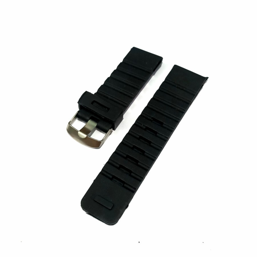 tali jam tangan karet NIXON hitam ukuran 22mm / 24mm strap jam tangan karet murah grosir