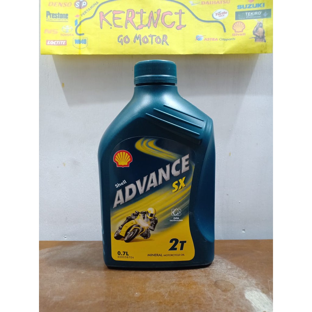 OLI SHELL ADVANCE SX 2T 0.7L - OLI MOTOR SHELL SX 2T