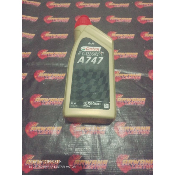 Oli samping racing castrol A747 asli kemasan baru