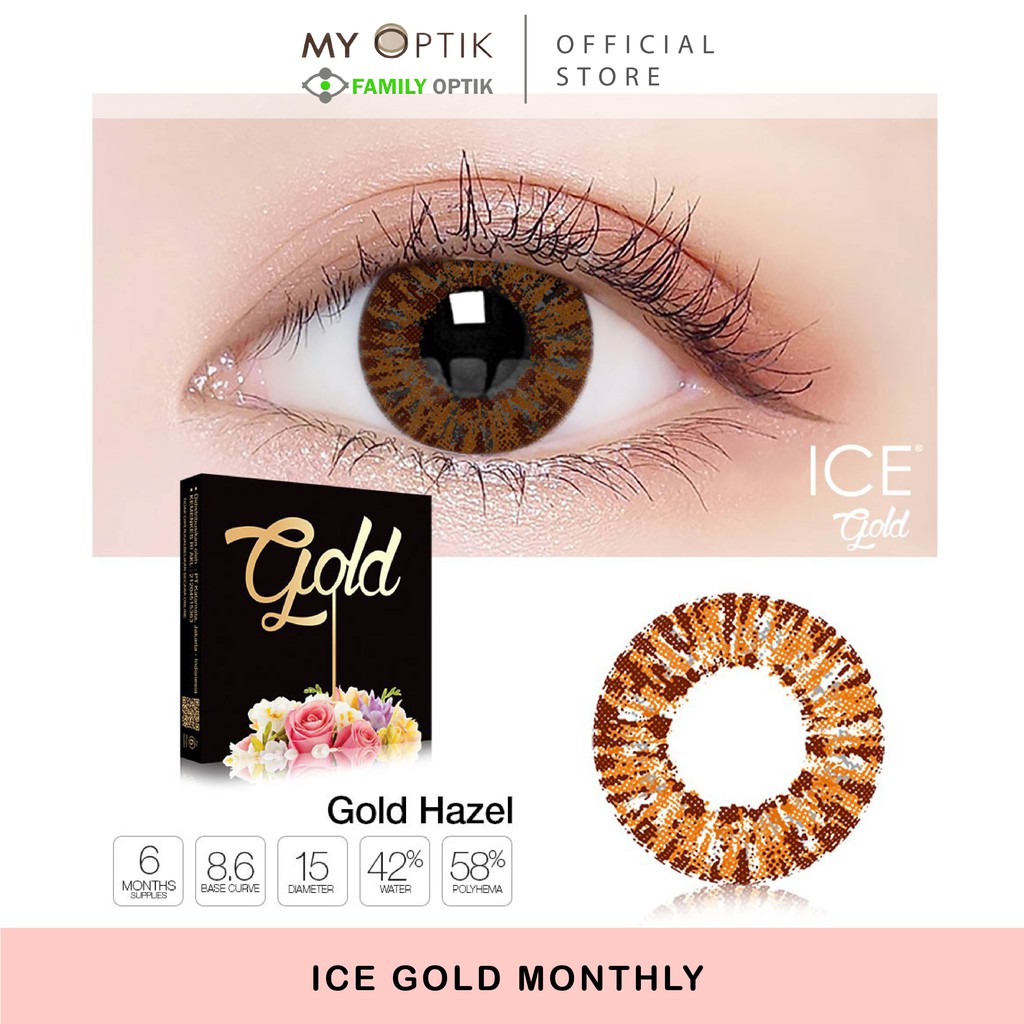 ICE Gold softlens  warna  minus Shopee Indonesia