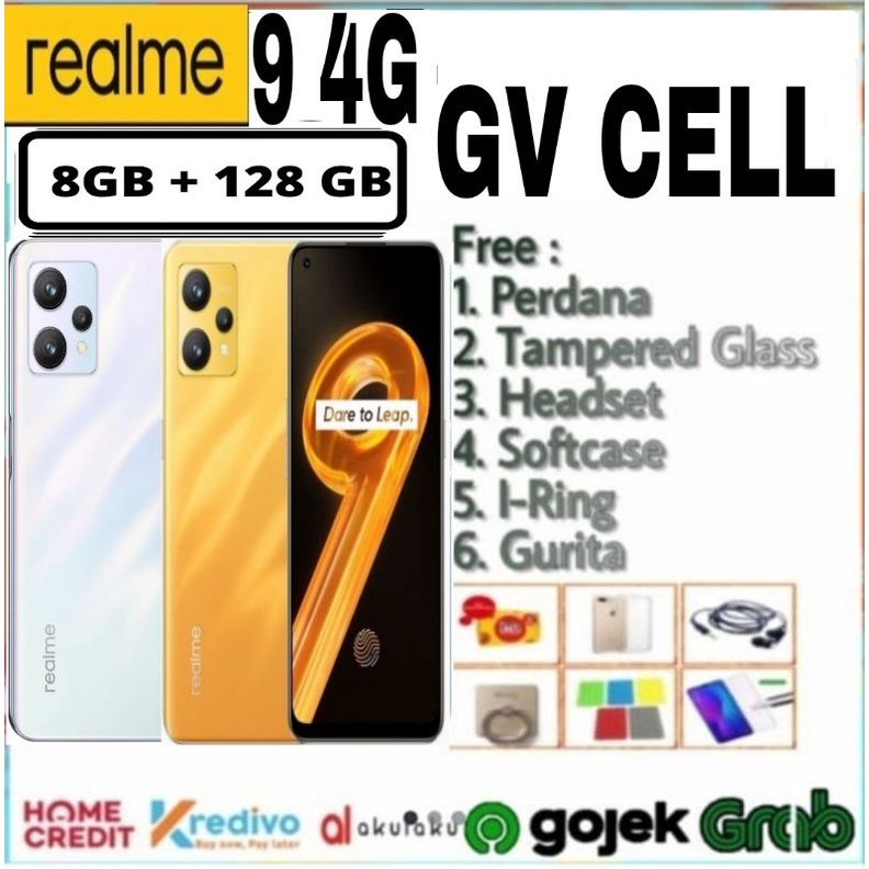 Realme 9 4G 8/128GB RAM 8GB ROM 128GB GARANSI RESMI REALME