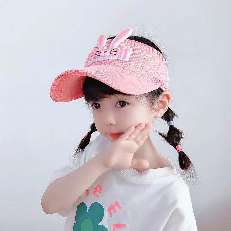 (Hello Girl)MZ12 TOPI ANAK RAJUT VISOR PANTAI SUNSHADE MOTIF KARTUN ANTI UV LUCU ANAK LAKI PEREMPUAN IMPORT