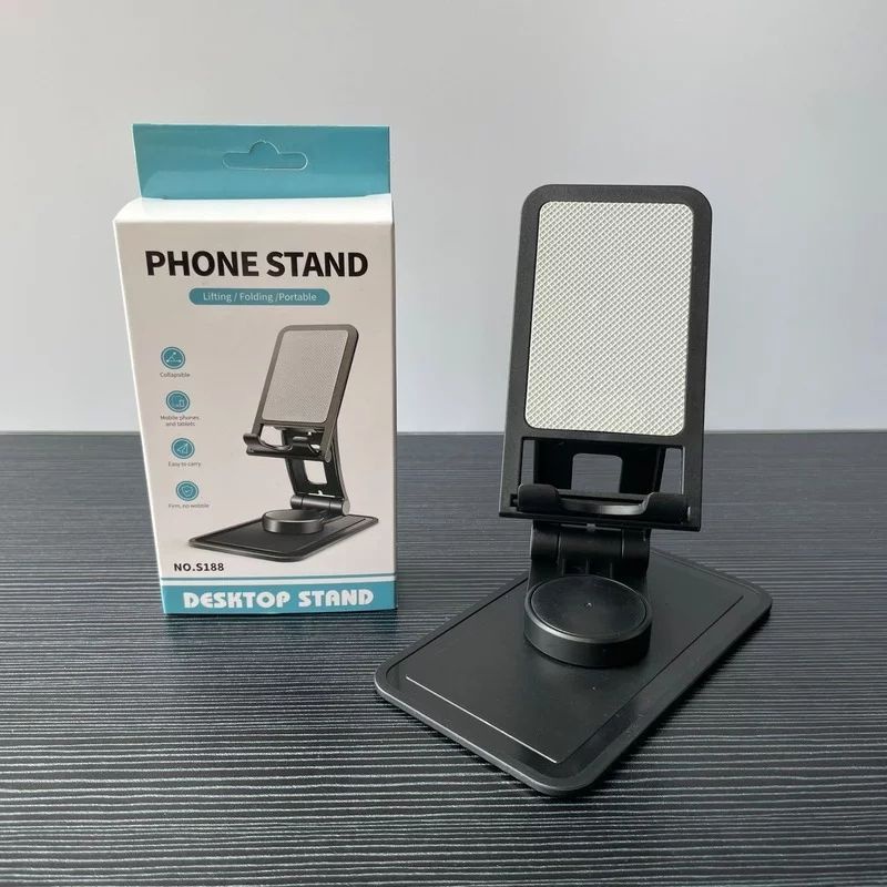 Phone Holder Lipat Hp Handphone Smartphone Stand Standing Kantor meja dudukan Desktop Mobile mutar foldable