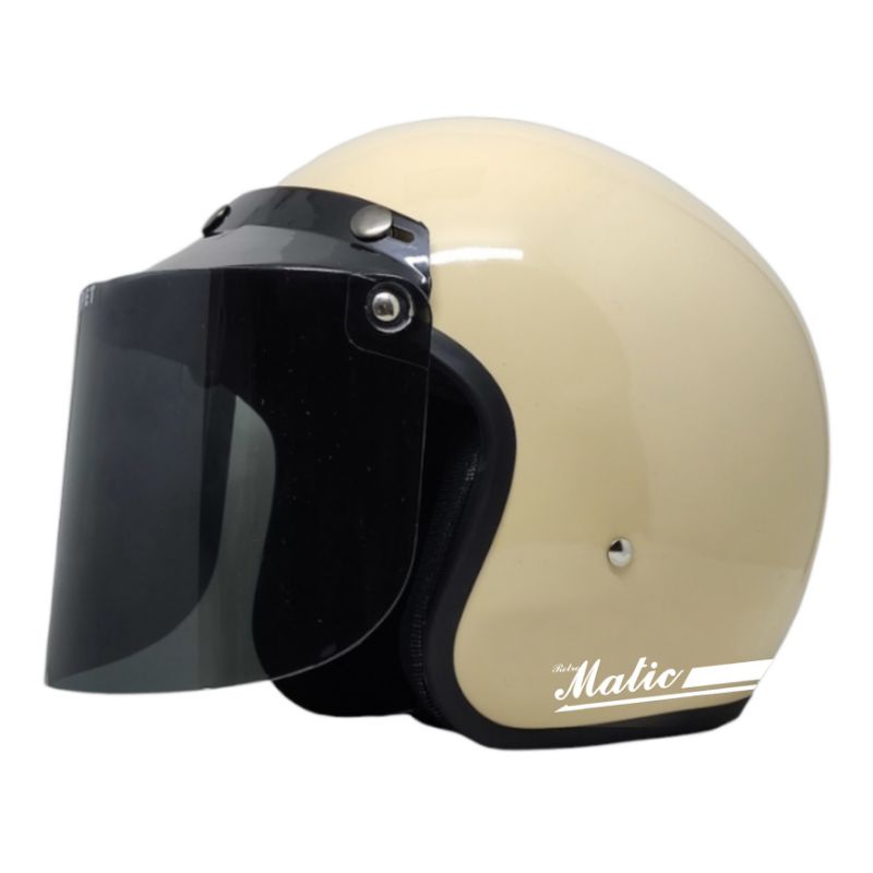 Helm Bogo Retro Matic Full Leher SNI Dewasa