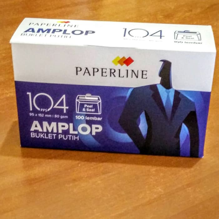 Amplop Putih Paperline 104  (95 X 152 MM) ( PAK )