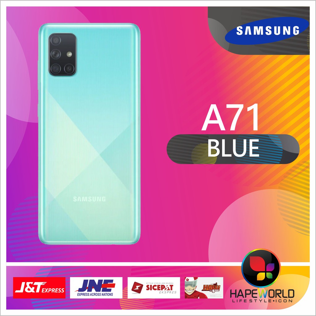 SAMSUNG GALAXY A71 GARANSI RESMI SAMSUNG [8GB / 128GB] HP ANDROID MURAH-Blue