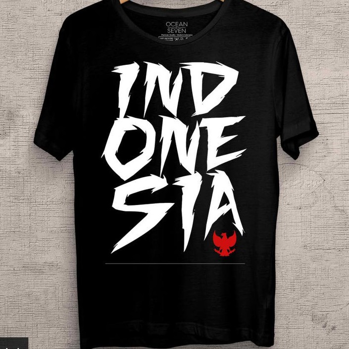 INDONESIA KAOS INDONESIA TIMNAS INDONESIA GARUDA CUSTOM LENGAN PENDEK HITAM INDONESIA