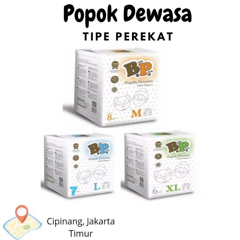 Popok Dewasa BP Bulk Pack Perekat M L XL Termurah