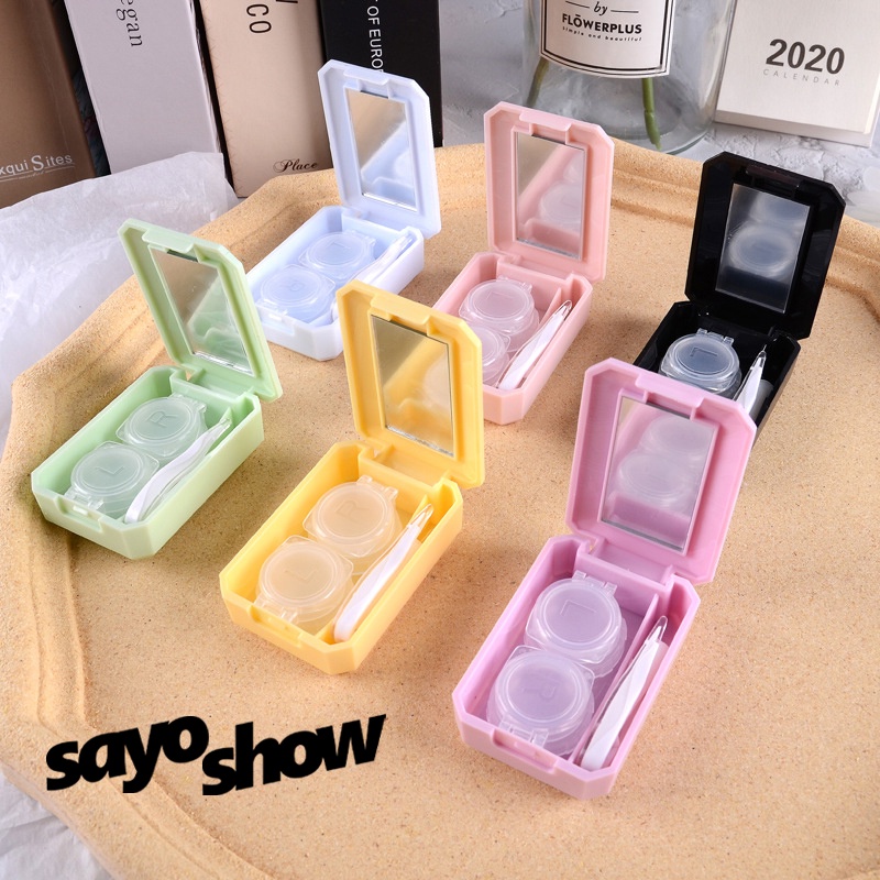 SAYOSHOW - Tempat Softlens Warna Macaron  / Softlens Case