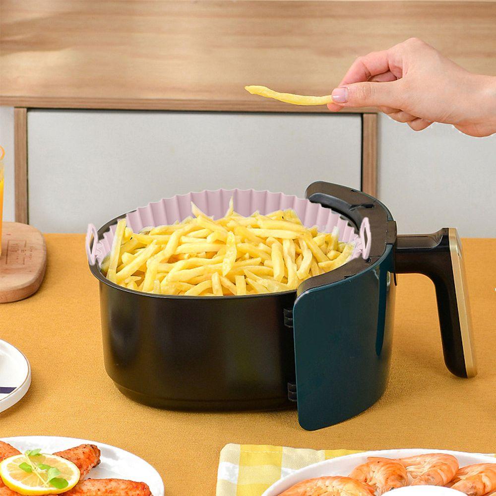 [Elegan] Air frying Pan Dapur Lipat Bisa Ditekuk BPA free Loyang Bulat