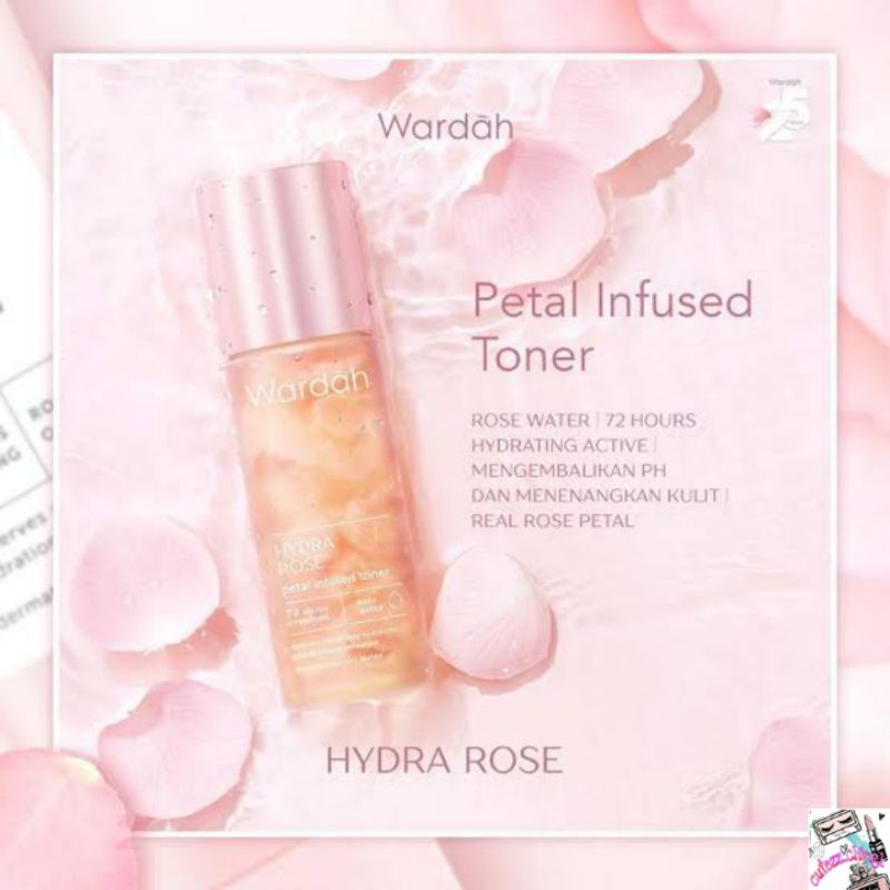 ☃Cutezz_Ching1☃Wardah Hydra Rose Petal Infused Toner 100ml