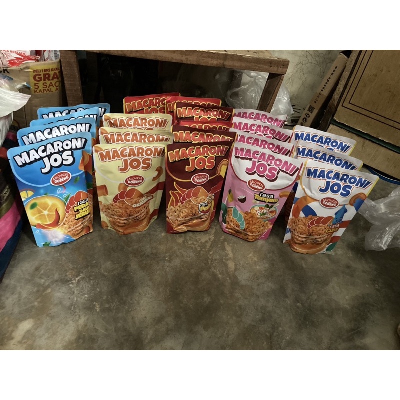 

macaroni jos,banyak varian rasa (100gr)