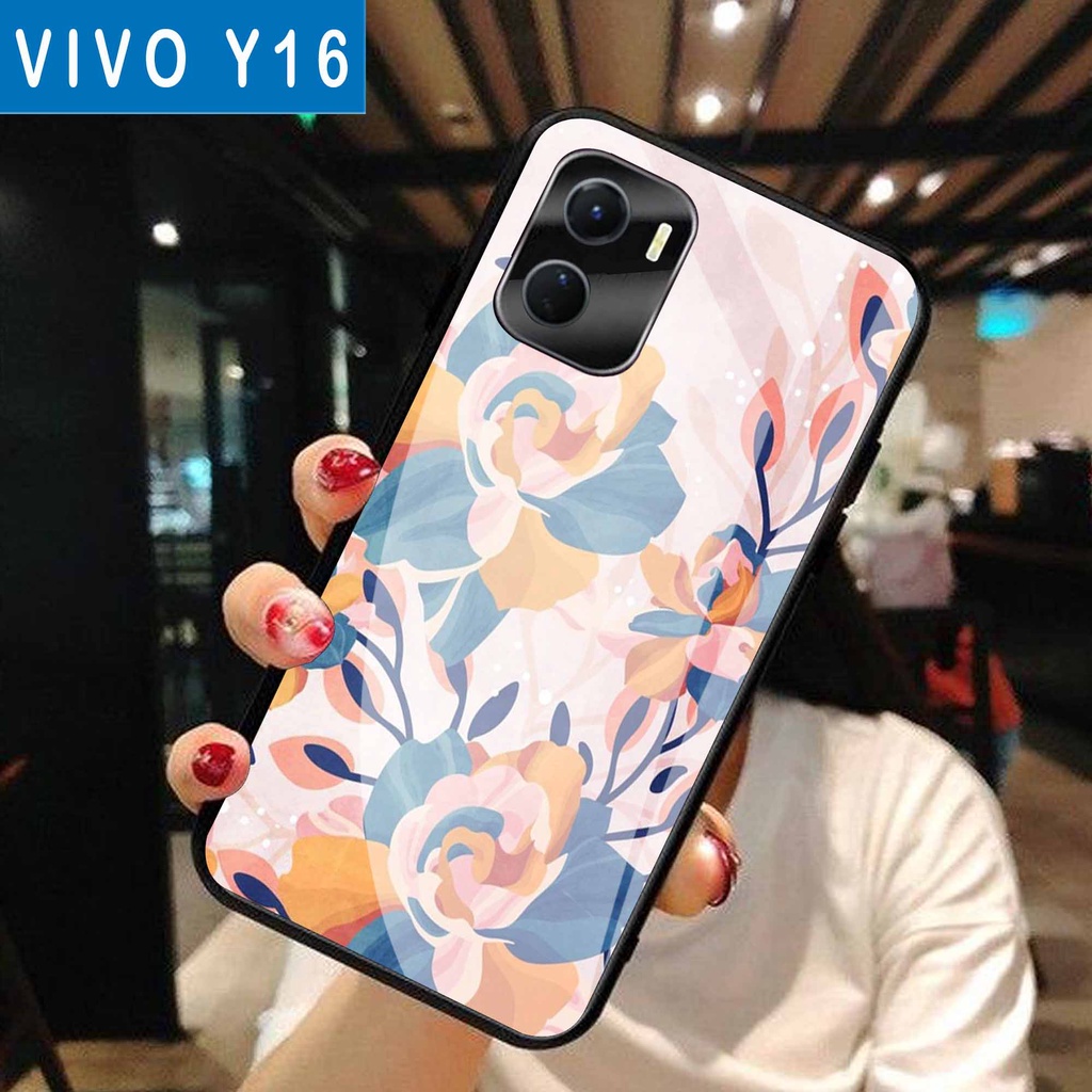 (S30) Case  Glass VIVO Y16 - casing Terbaru handphone - VIVO Y16  - pelindung handphone - VIVO Y16