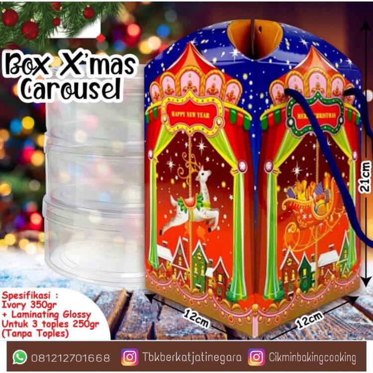 Box Xmas Carousel / Box Natal