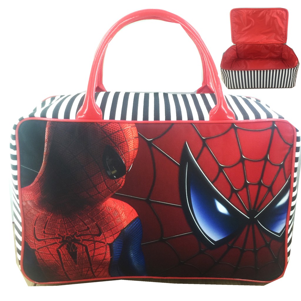 PROMO TERMURAH + FREE ONGKIR !!!  Tas Travel Kanvas Jumbo manusia laba laba spidey Travel Kanvas Spiderman