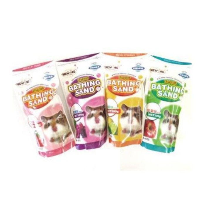 Hamster Bathing Sand / Pasir Mandi Hamster / Marmut / Chincilla / Citrus / Grape / Strawberry