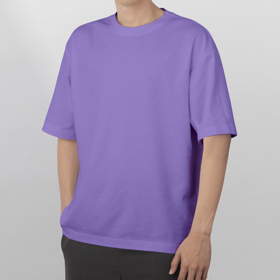 Kaos Polos Premium Ungu Oversize - Unisex ESCOLT