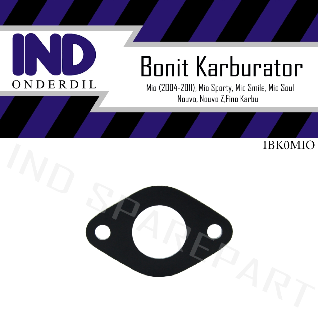 Bonit-Ebonit-Fiber Karburator-Insulator Mio Lama-Soul-Sporty-Smile