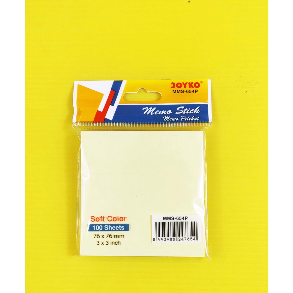 

MEMO STICK / STICKY NOTES JOYKO MMS - 654P ( 76 X 76 MM )