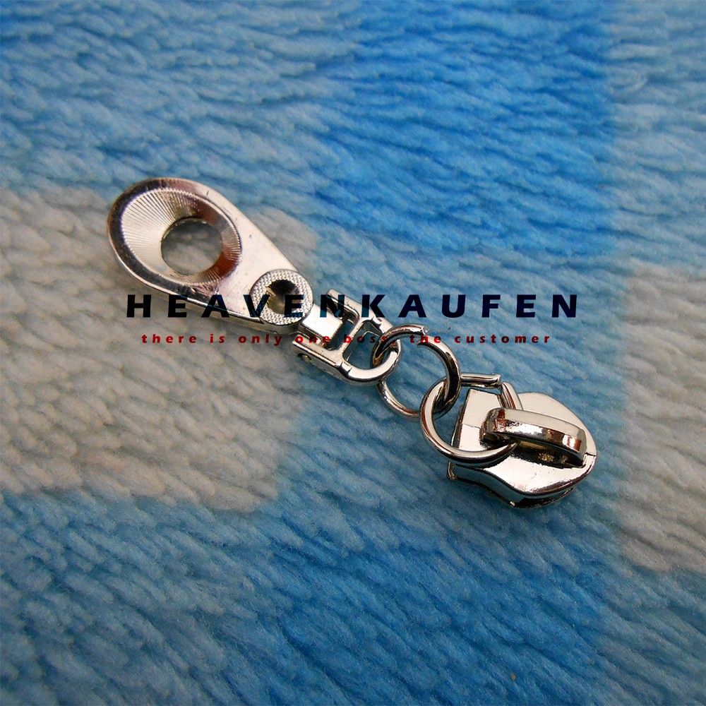 Kepala Resleting/Kepala Zipper Variasi Nikel Silver No 5 Kode XB