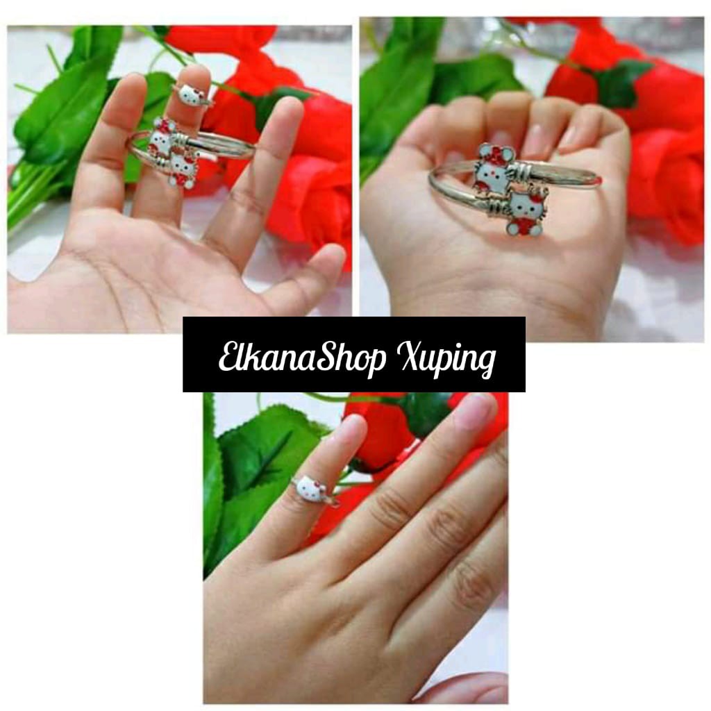 Gelang anak benggel free cincin cat xuping