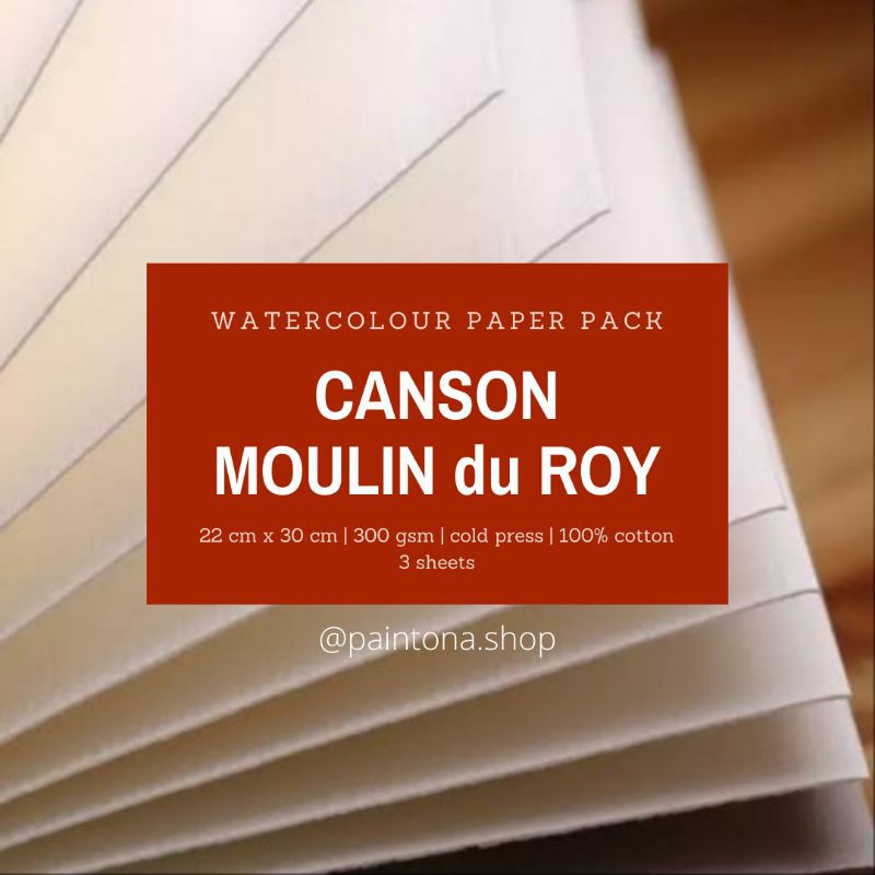 

(READY STOCK) Canson Moulin Du Roy Watercolour Paper Pack